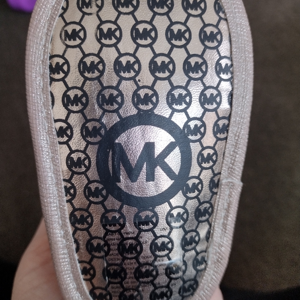 Michael kors children boots shimmery light purple